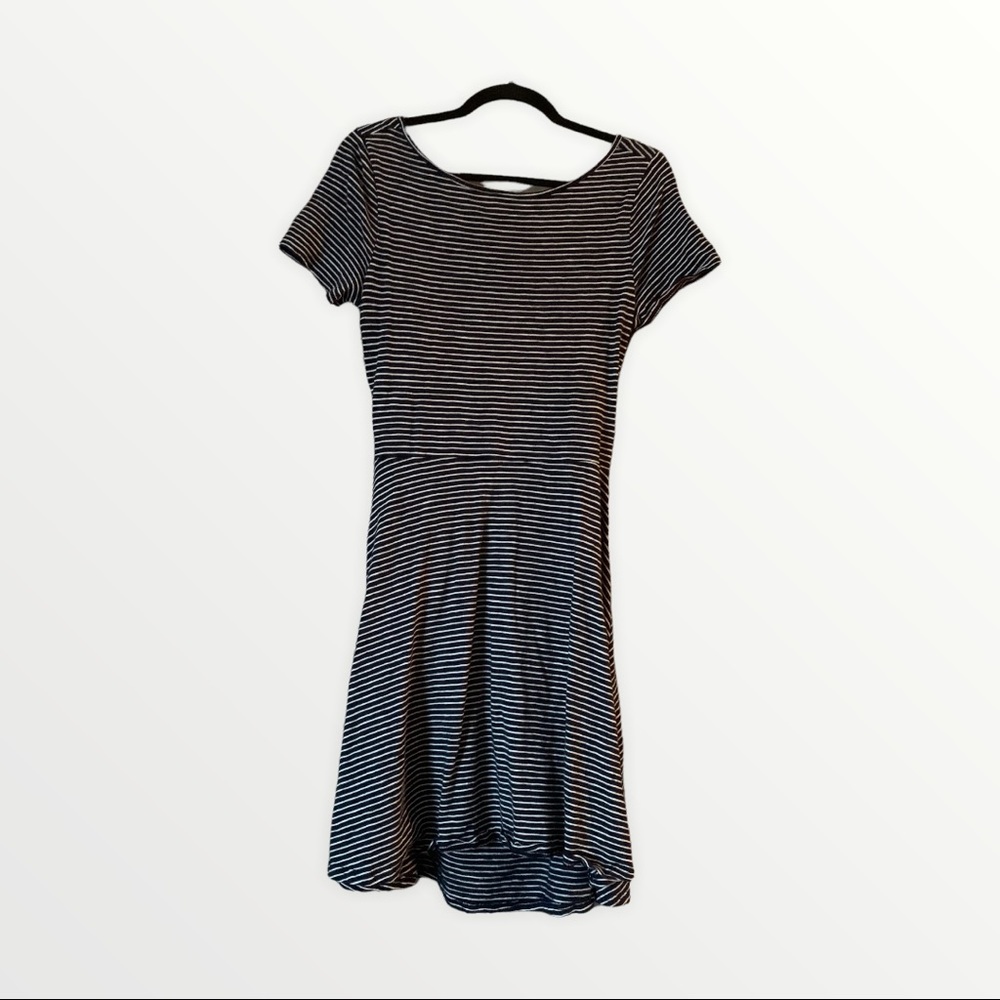 Gap Navy & White Dress with Back Cutout